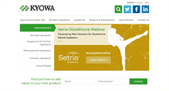 Desktop Screenshot of kyowa-usa.com
